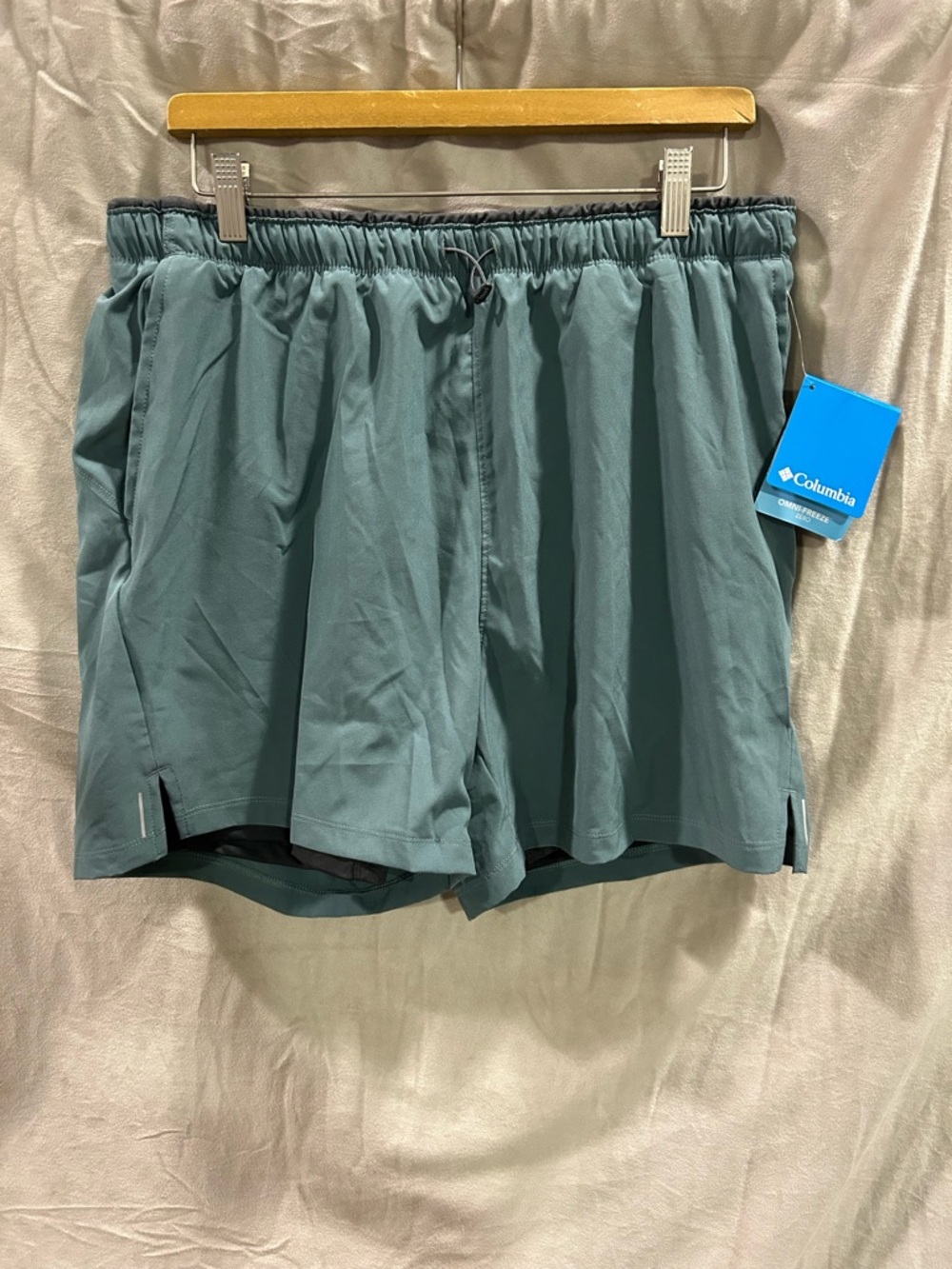 Columbia Women's Teal Active Shorts with Logo